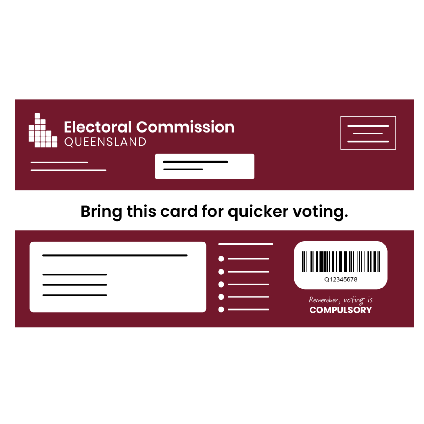 voter information card icon